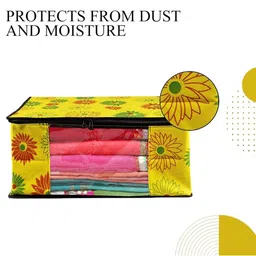 AMAK INC Yellow Fabric Multi-Utility Wardrobe Organisers image 4