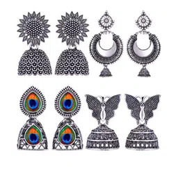 Sangria Silver-Plated Alloy Earrings-picture-31