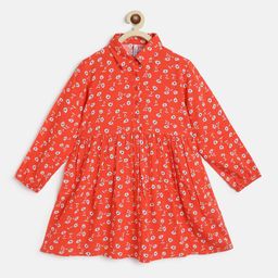 Campana Floral Print Fit & Flare Dress-picture-0