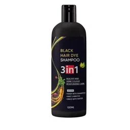 CHIWA 3 IN 1 Black Shade Hair Dye Shampoo -100 ml image 1