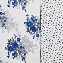 dk traders Microfiber King Flat 300 TC Floral Bedsheet image 2