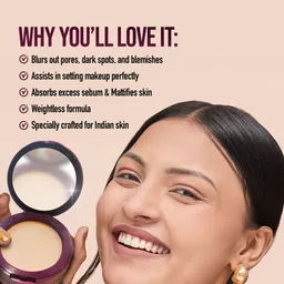 hilary rhoda The Setting Duo Compact &Loose Powder| 2-in-1 Compact &Loose Powder|Matte Finish Compact image 3