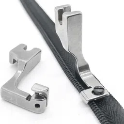 wiselife T69 Adjustable Invisible Zipper Foot for Automatic Sewing Machines like USHA's, Singer & Brother. Perfect for Tailoring, Boutique Use & Heavy Built with Low Shank image 1