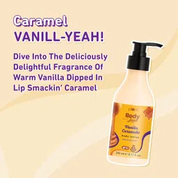 plum BodyLovin' Vanilla Caramello Body Lotion with Cocoa Butter | Deep Moisturization image 5