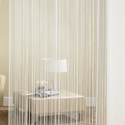 handloomwala 274 cm (9 ft) Polyester Transparent Long Door Curtain Single Curtain-picture-24