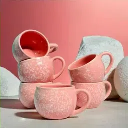 originalceramics Pack of 6 Ceramic Exclusive Pink Kuliya Premium Tea/Coffee Cups-picture-15