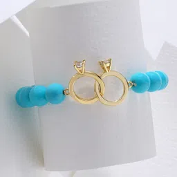 MINUTIAE Women Gold-Plated Brass Bracelet image 1