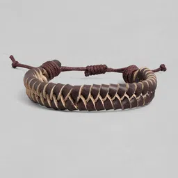 Roadster Men Brown Braided Leather Bracelet image 4