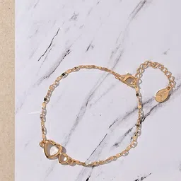Accessorize London Women Heart Links Bracelet-image-3