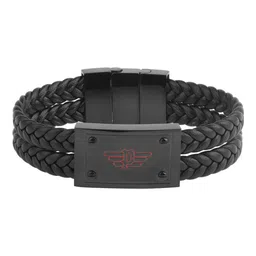 Police Men Black Bracelet image 2