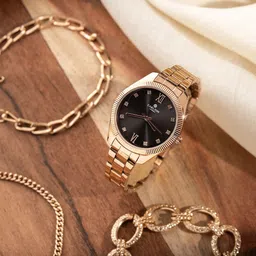 Carlton London Women Set Of 4 Watch Gift Set With Bracelet CLPLG075-Multi image 4