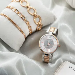 Carlton London Women Set Of 4 Watch Gift Set With Bracelet CLPLG079-Multi image 2