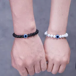 The Pari Women 2 Ceramic Artificial Beads Wraparound Bracelets image 2