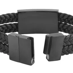 Police Men Black Bracelet image 4