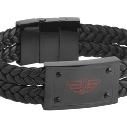 Police Men Black Bracelet image 5