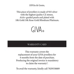 GIVA Women Sterling Silver Cubic Zirconia Rose Gold-Plated Link Bracelet image 3