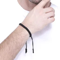 Yellow Chimes Unisex Black Adjustable Bracelet image 3