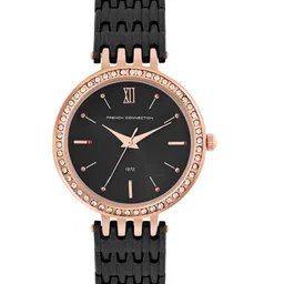 French Connection Women Embellished Dial & Stainless Steel Bracelet Style Straps Analogue Watch FCN00063B-image-46