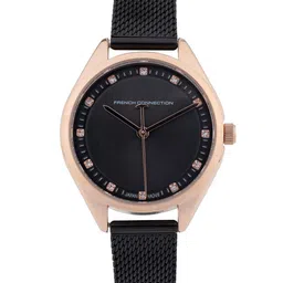 French Connection Women Embellished Dial & Stainless Steel Bracelet Style Straps Analogue Watch FCK4BM-picture-38