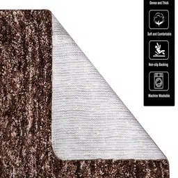 Kuber Industries Set of 2 Brown Self-Designed Anti-Slip Doormats image 4