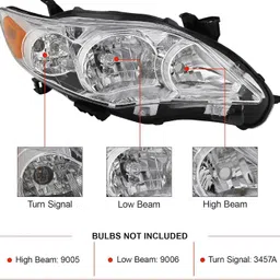 garg overseas Halogen Headlight for Toyota Corolla Altis image 2