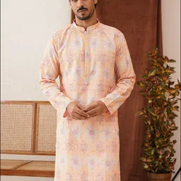 jompers Men Self Design Viscose Rayon Straight Kurta-picture-13