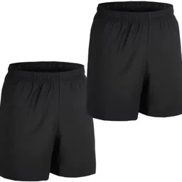 uniq Pack of 2 Printed Men Black Sports Shorts-picture-45