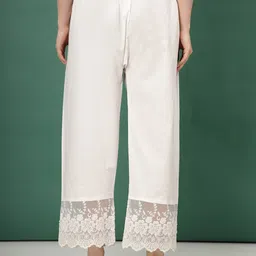 Clora Creation Floral Hem Design Knitted Ethnic Palazzos image 3