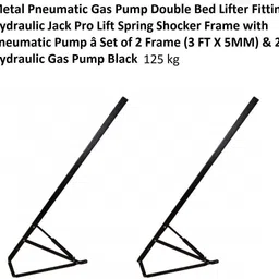 sanjari Double Bed Lifter Fitting Hydraulic Jack Set of 2 Frame(3FT X 5MM)125KG na Shelf Bracket image 1