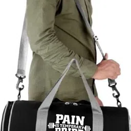 k.s enterprises 20 L Gym Duffel Bag - premium quality sports bag with separate shoe compartment water resistant - Grey image 5