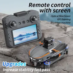 advance gadgets S28 GPS Big Display Drone With 4k Cameras Foldable Quadcopter Obstacle Avoidance Drone image 5