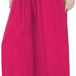 qeheem Pack of 2 Women Regular Fit Pink, White Cotton Blend Trousers image 3
