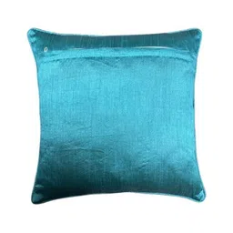 MONKDECOR Blue & Pink Set of 5 Floral Square Cushion Covers image 3