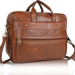 Men Tan Messenger Bag-image-12