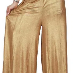 fashion guru trading Women Regular Fit Gold Crepe Trousers-picture-26