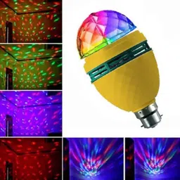 hiru 360 Degree Rotating Crystal LED Disco Light for Party,Function,Diwali Single Disco Ball-picture-38