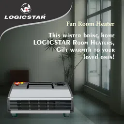 logicstar Classic Heater | Auto Cut-off Feature| Heat Setting 1000/2000W| Hot Air Blower / Fan Room Heater image 5