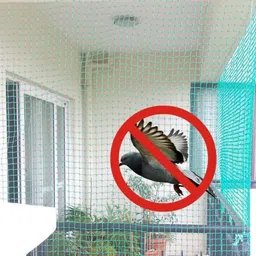i geon UV Stabilized Nylon Pigeon Net_Bird Net_Monkey Net_10 X 10 Feet_Green Color Badminton Net image 3