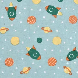 mafatlal Green Kids 144 TC Character Kids Single Bedsheet With 1 Pillow Cover image 5