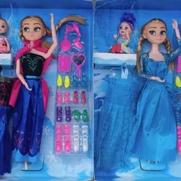 shashikiran Doll Set with Movable Joints & Fashionable Dresses for Girls (Pack of 2)-picture-19