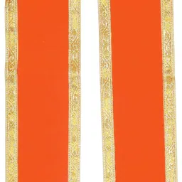 priyakant safawala Solid Cotton Rayon Blend Men Orange Scarf-picture-15