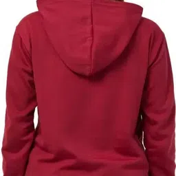 stannis Women Full Sleeve Solid Hooded Sweatshirt image 2