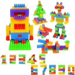 Smart Activity Fun and Learning Train Blocks For Kids, Multi Color Building Bricks and Blocks for Kids, Building Blocks for Kids Best Gift Toy(200+ Pcs Learning Block)-image-2