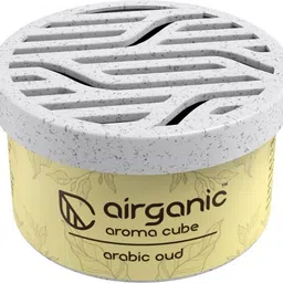 airganic Aroma Cube Arabic Oud - Organic Leakproof Refreshing fragrance Car Freshener Blocks image 2
