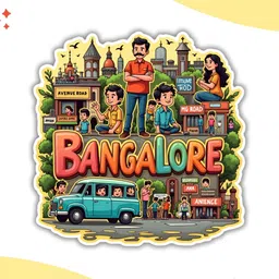 GIFTODAY Yellow & Green Printed Fridge Magnets image 2