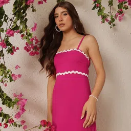 BAESD Women Shoulder Straps Maxi Dress-picture-11