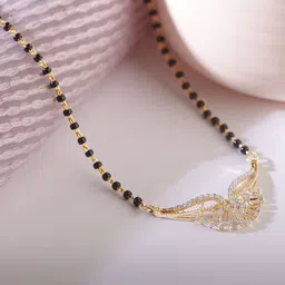 Bhumi Gold-Plated Artificial Stones and Beads Mangalsutra-picture-41