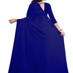 FANCYNINE Poly Georgette Saree image 2