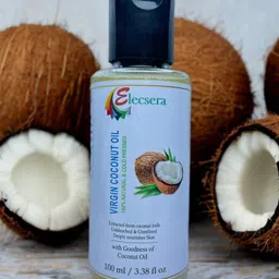 Elecsera Cold Pressed Coconut Oil For Skin & Hair - 100 ml-picture-38