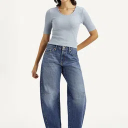 Levis Women Comfort Relaxed Fit Mid-Rise Light Fade Non Stretchable Jeans-image-77